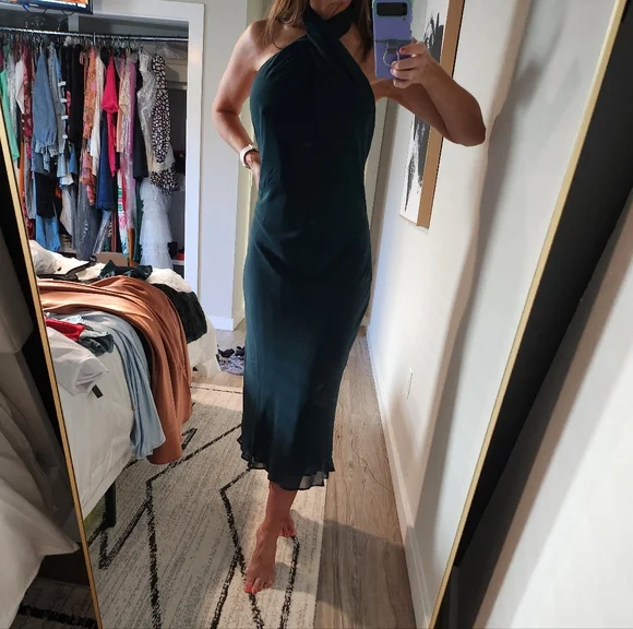 Show Me Your Mumu Jasmine Halter Midi Dress - Picture 7 of 9